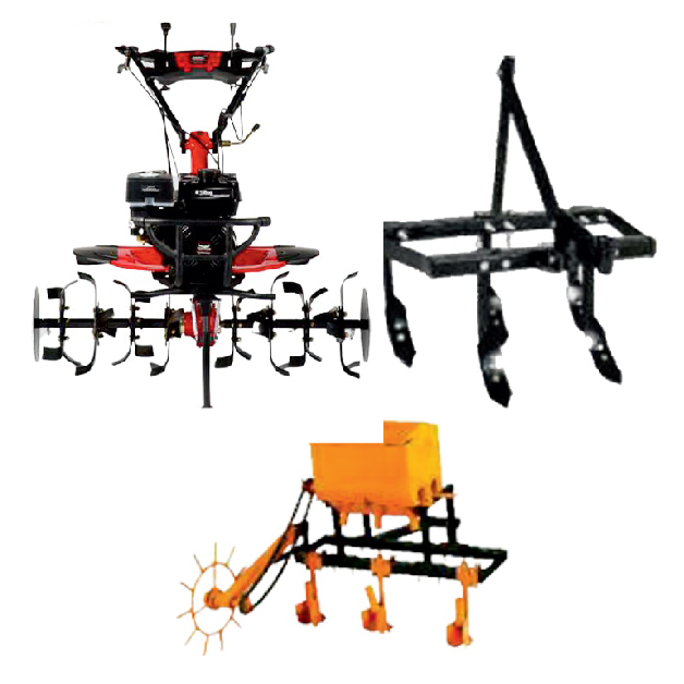 Balwaan 5 Tyne Adjustable Cultivator with Leveller & Dol Maker (3 in 1)