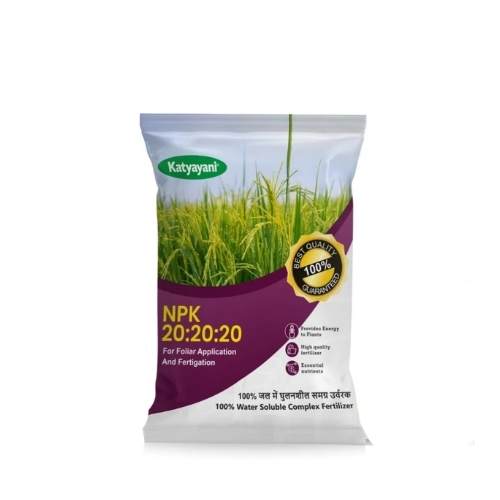 Katyayani Npk 20 20 20 Fertilizer (Mix micro 10gm Humic fulvic acid 30gm) 3 IN 1 Pack