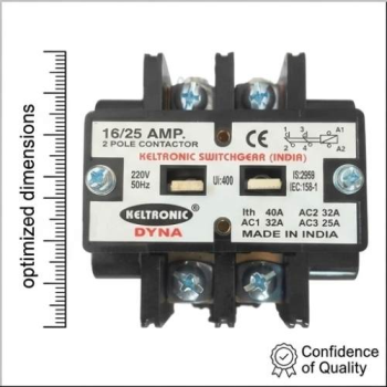 Single Phase Contactor 2 Pole 16/25 Amp 240 Volt Suitable for Single ...