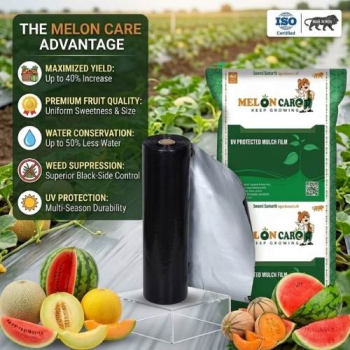SILVER BLACK MUCHING PAPER - MELON MULCH